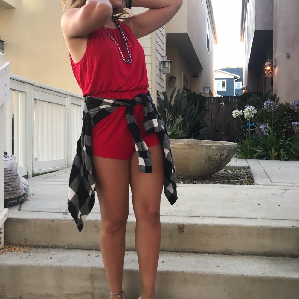 Red romper